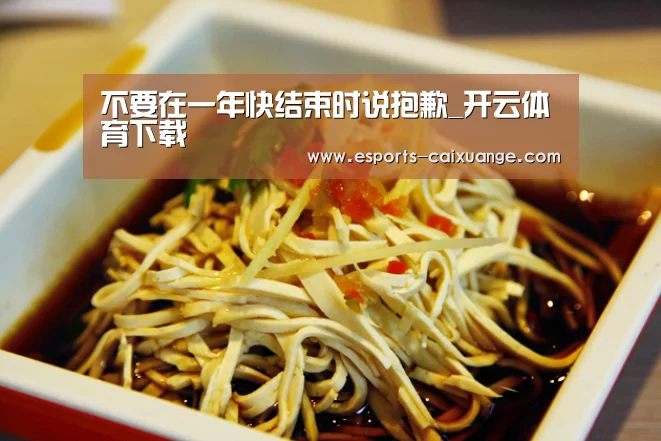 不要在一年快结束时说抱歉_开云体育下载